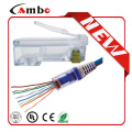 5 Gold Plating retransmissível rj45 ethernet conector de cabo LAN alta qualidade